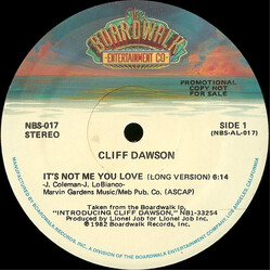 Cliff Dawson It's Not Me You Love USED VINYL 12INCH 33 S RPM PROMO STEREO