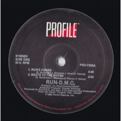 Run-DMC Run's House / Beats To The Rhyme USED VINYL 12INCH 33 S RPM SINGLE REISSUE
