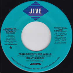 Billy Ocean Tear Down These Walls Vinyl 7" USED