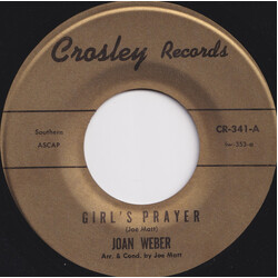 Joan Weber Girl's Prayer / Blues On The Block Vinyl 7" USED