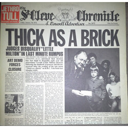 Jethro Tull Thick As A Brick Vinyl LP USED