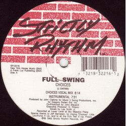 Full Swing (3) Choices USED VINYL 12INCH 33 S RPM