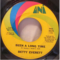 Betty Everett Been A Long Time / Just A Man's Way USED VINYL 7INCH 45 RPM SINGLE STYRENE