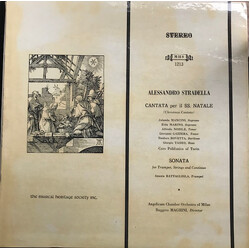 Alessandro Stradella / Orchestra Dell'Angelicum Di Milano / Ruggero Maghini / Coro Polifonico Di Torino Cantate Per Il Santissimo Natale Vinyl LP USED