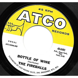 The Fireballs Bottle Of Wine / Can't You See I'm Tryin' Vinyl 7" USED