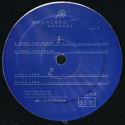 Q-Burns Abstract Message A Song For Peace / Flava Lamp VINYL 12" USED