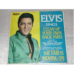 Elvis Presley Clean Up Your Own Back Yard / The Fair Is Moving On USED VINYL 7INCH 45 RPM SINGLE
