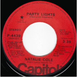 Natalie Cole Party Lights USED VINYL 7INCH 45 RPM PROMO
