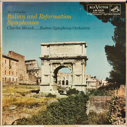 Felix Mendelssohn-Bartholdy / Charles Munch / Boston Symphony Orchestra Italian And Reformation Symphonies Vinyl LP USED