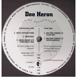 Dee Heron Total Satisfaction USED VINYL 12INCH 33 S RPM PROMO