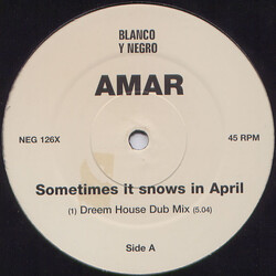Amar Sometimes It Snows In April USED VINYL 12INCH