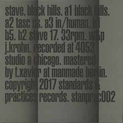 Stave Black Hills USED VINYL 12INCH 33 S RPM EP STEREO