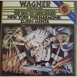 Richard Wagner / The New York Philharmonic Orchestra / Zubin Mehta Orchestral Music From "Der Ring Des Nibelungen" Vinyl LP USED