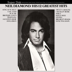 Neil Diamond His 12 Greatest Hits Vinyl LP USED
