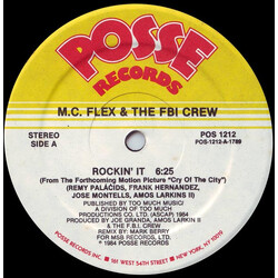 MC Flex & The FBI Crew Rockin' It USED VINYL 12INCH 33 S RPM