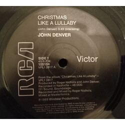 John Denver Christmas Like A Lullaby USED VINYL 7INCH 45 RPM