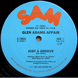 Glen Adams Affair Just A Groove USED VINYL 12INCH 33 S RPM SINGLE STEREO