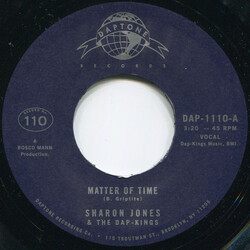 Sharon Jones & The Dap-Kings Matter Of Time / When I Saw Your Face USED VINYL 7INCH 45 RPM SINGLE