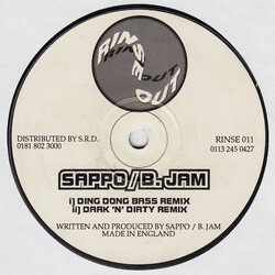 DJ Sappo / B-Jam Ding Dong Bass / Dark 'N' Dirty (Remixes) USED VINYL 12INCH 45 RPM