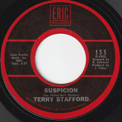 Terry Stafford Suspicion USED VINYL 7INCH 45 RPM SINGLE REISSUE STYRENE MONO