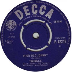 Twinkle (3) Poor Old Johnny / I Need Your Hand In Mine USED VINYL 7INCH 45 RPM