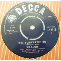 Mia Lewis (2) Wish I Didn't Love Him USED VINYL 7INCH