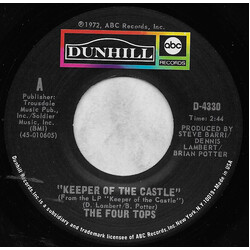Four Tops Keeper Of The Castle / Jubilee With Soul USED VINYL 7INCH 45 RPM SINGLE STYRENE