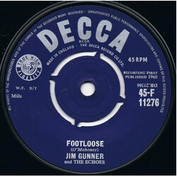 Jim Gunner & The Echoes Footloose USED VINYL 7INCH 45 RPM SINGLE