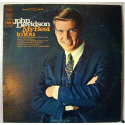 John Davidson My Best To You Vinyl LP USED