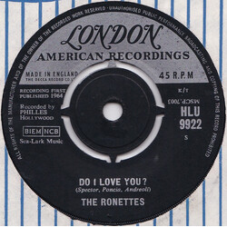 The Ronettes Do I Love You? USED VINYL 7INCH 45 RPM SINGLE