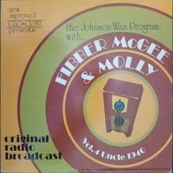 Fibber McGee & Molly The Johnson Wax Program With Fibber McGee & Molly Vol. 4 Uncle 1940 Vinyl LP USED