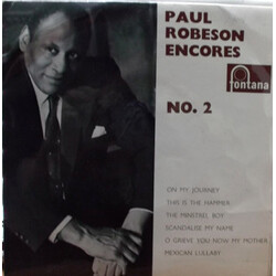 Paul Robeson Paul Robeson Encores No. 2 USED VINYL 7INCH EP