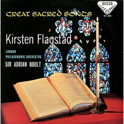 Kirsten Flagstad / London Philharmonic Orchestra / Sir Adrian Boult Great Sacred Songs Vinyl LP USED