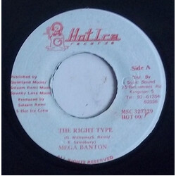 Mega Banton The Right Type USED VINYL 7INCH 45 RPM