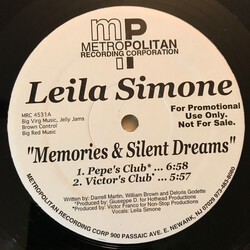 Leila Simone Memories & Silent Dreams USED VINYL 12INCH MAXI-SINGLE PROMO