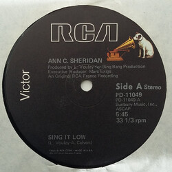 Ann C. Sheridan Sing It Low VINYL 12" USED