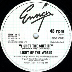 Light Of The World I Shot The Sheriff USED VINYL 12INCH 45 RPM