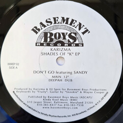 Karizma Shades Of "K" EP USED VINYL 12INCH EP 33 S RPM PROMO