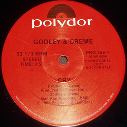 Godley & Creme Cry USED VINYL 12INCH PROMO