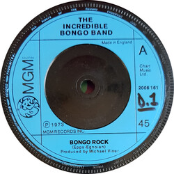 The Incredible Bongo Band Bongo Rock USED VINYL 7INCH 45 RPM