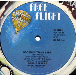 Debbie Peters Boogie With Me Baby / Baby It's Alright USED VINYL 12INCH 33 S RPM