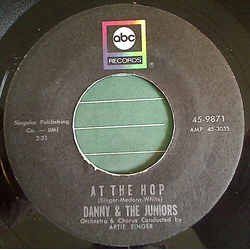 Danny & The Juniors At The Hop / Sometimes (When I'm All Alone) Vinyl 7" USED