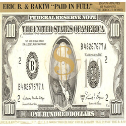 Eric B. & Rakim Paid In Full (Seven Minutes Of Madness - The Coldcut Remix) USED VINYL 12INCH 45 RPM