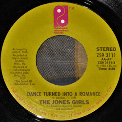 The Jones Girls Dance Turned Into A Romance USED VINYL 7INCH STYRENE
