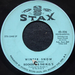 Booker T & The MG's Winter Snow / Silver Bells USED VINYL 7INCH SINGLE 45 RPM