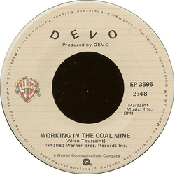 Devo Working In The Coal Mine Vinyl 7" USED