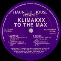 Klimaxxx To The Max VINYL 12" USED