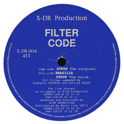 Filter Code Syrus USED VINYL 12INCH 45 RPM
