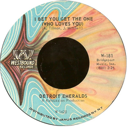 Detroit Emeralds I Bet You Get The One (Who Loves You) / Wear This Ring (With Love) Vinyl 7" USED