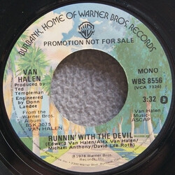 Van Halen Runnin' With The Devil USED VINYL 7INCH SINGLE PROMO STEREO MONO